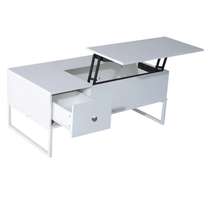 Lift Up White Coffee Table With Storage - Mekamart Australia