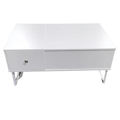 Lift Up White Coffee Table With Storage - Mekamart Australia