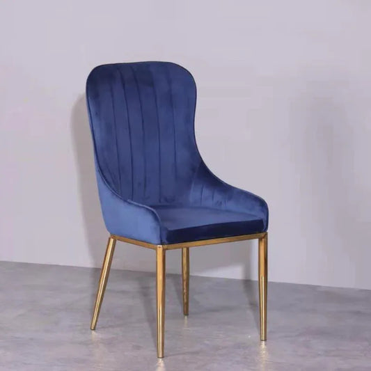 Vivian Blue Gold Velvet Dining Chair 4PC - Mekamart Australia