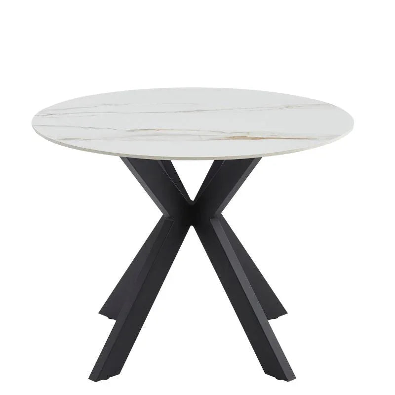 Tracey Round Marble Stone Dining Table - Mekamart Australia