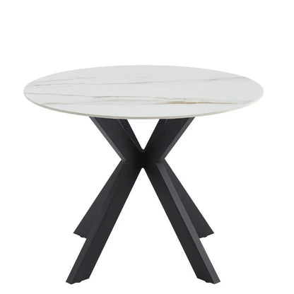 Tracey Round Marble Stone Dining Table - Mekamart Australia