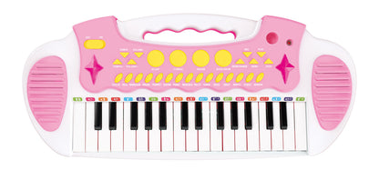 Children's Electronic Keyboard with Stand (Pink) Musical Instrument Toy