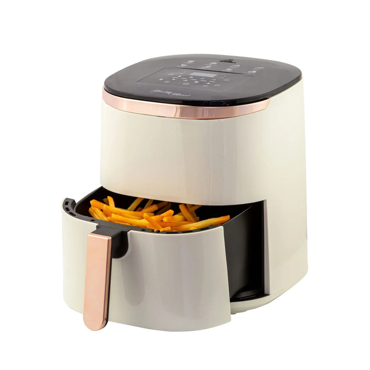 7L Digital Air Fryer with 8 pre-set Touch-control Cooking Programs - Cream - Mekamart Australia