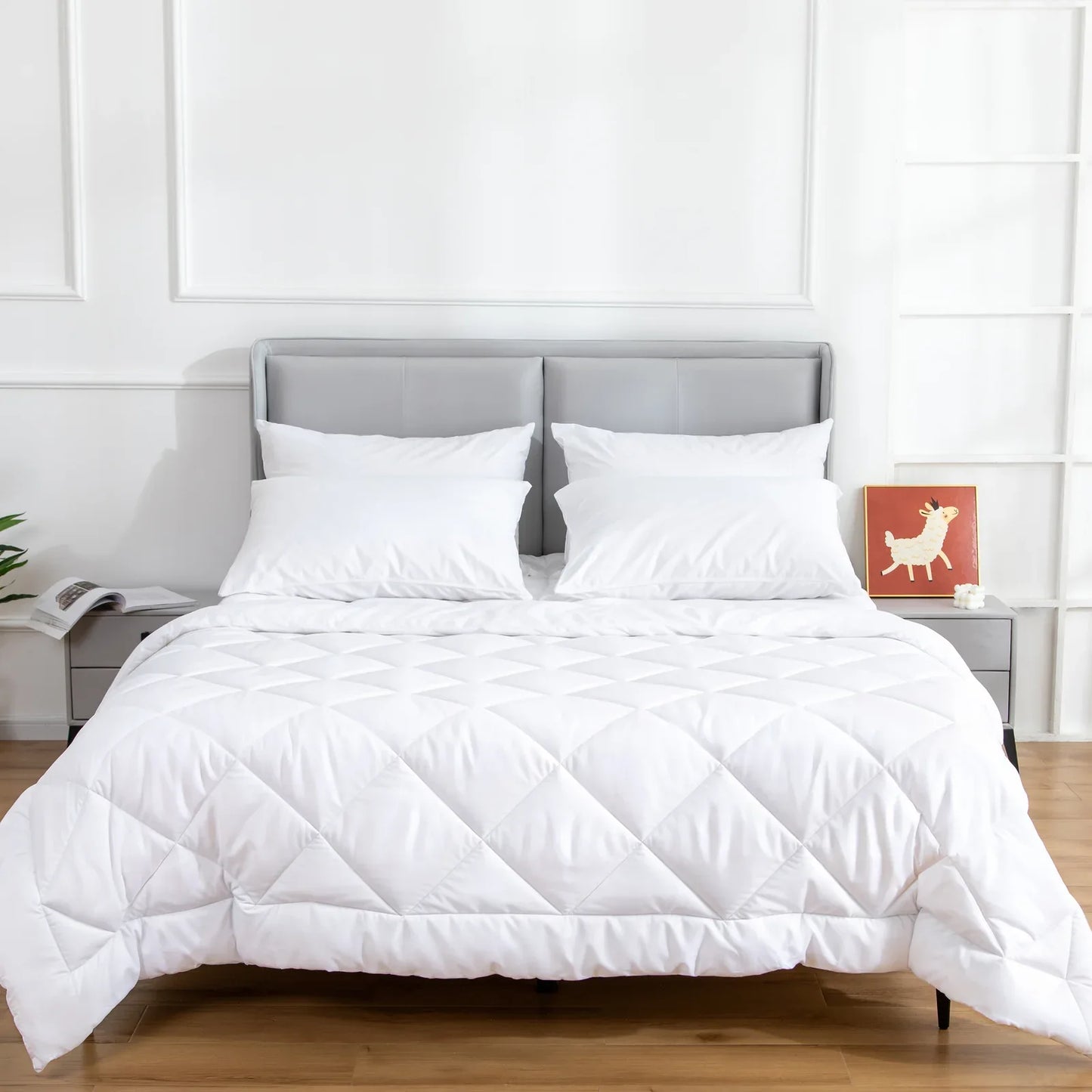 Microfiber/Bamboo Blend, Hypoallergenic & Antibacterial Quilt - King - Mekamart Australia