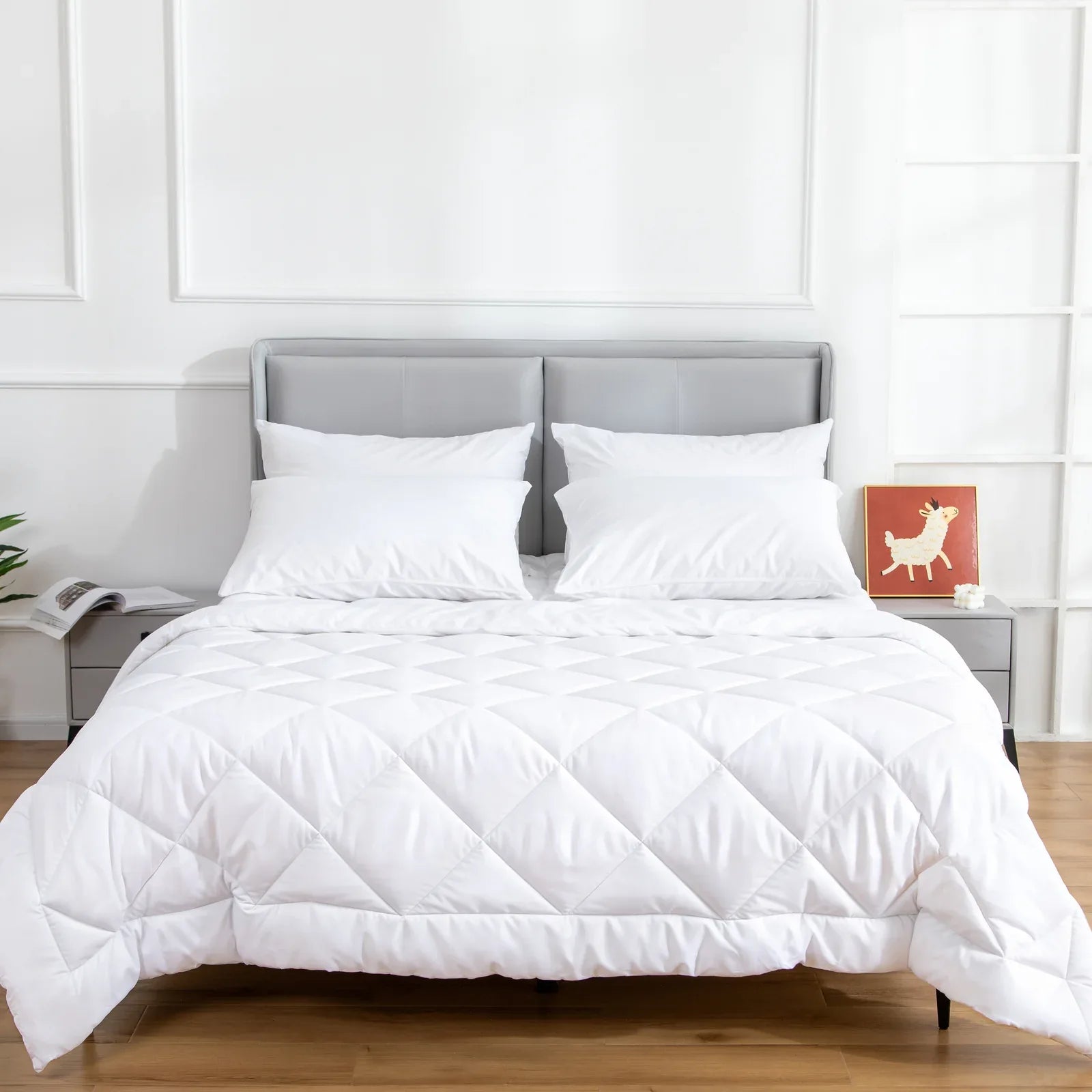 Microfiber/Bamboo Blend, Hypoallergenic & Antibacterial Quilt - Queen - Mekamart Australia
