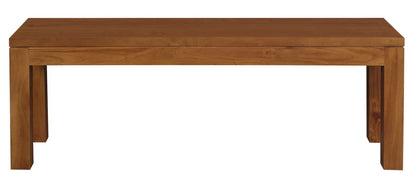 Tilda Solid Mahogany Timber Bench (Light Pecan) - Mekamart Australia