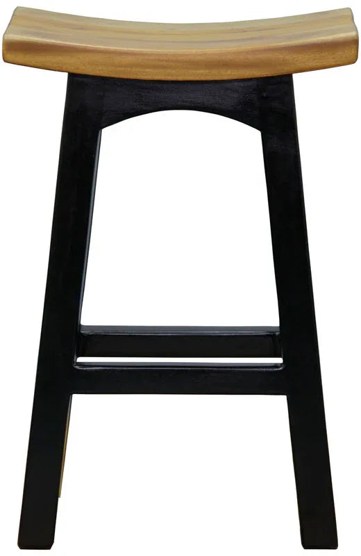 Tokyo Timber Kitchen Counter Stool (Black Caramel) - Mekamart Australia