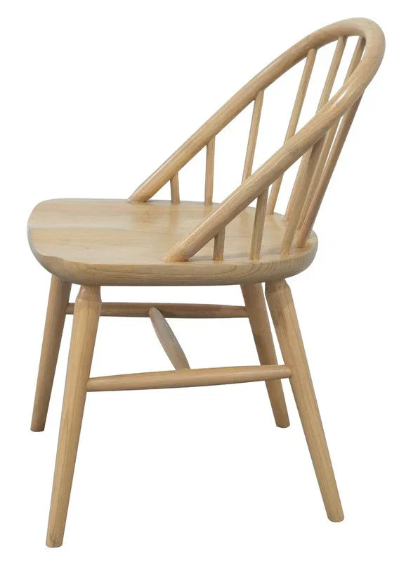 Vera Solid Oak Dining Chair - Set of 2 (Natural) - Mekamart Australia