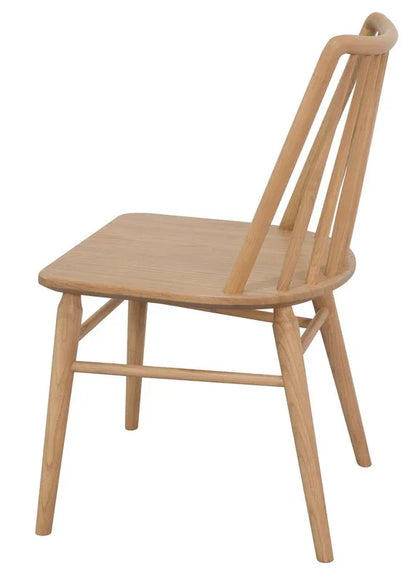 Riviera Solid Oak Dining Chair - Set of 2 (Natural) - Mekamart Australia