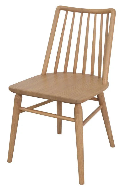 Riviera Solid Oak Dining Chair - Set of 2 (Natural) - Mekamart Australia