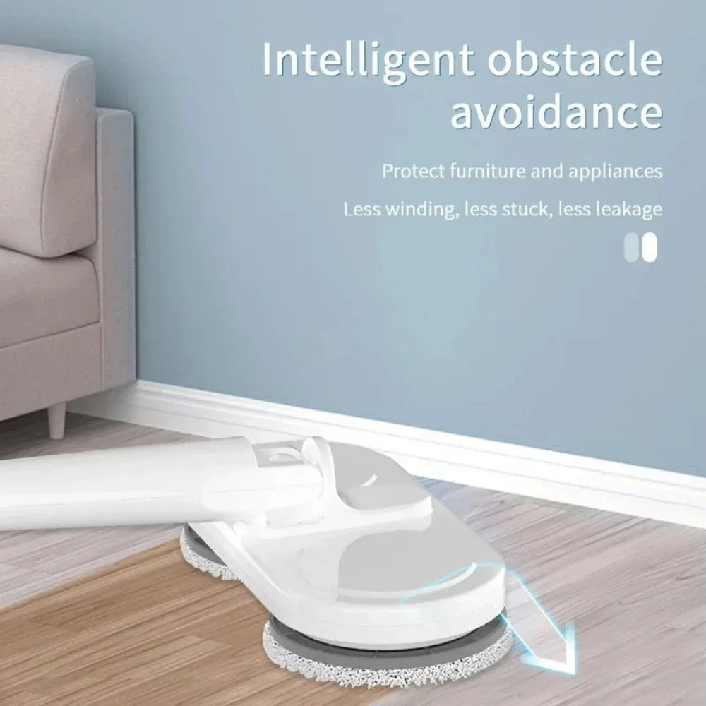 Cordless Electric spin 6Mops Cleaner 5In1 Floor Polisher Sweeper Washer Scrubber - Mekamart Australia