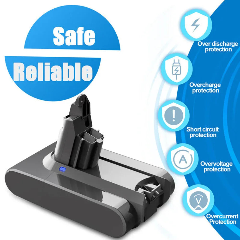 9900MAH For Dyson V6 Battery SV03 SV04 SV09 DC58 DC59 DC61 DC62 DC74 v6 Animal - Mekamart Australia