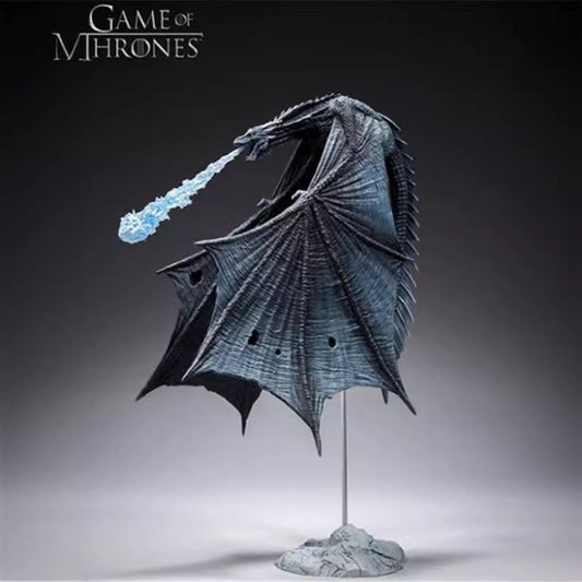 GAME OF THRONES Viserion Ice Dragon Action Figure Statue PVC Toys Boxed Gift