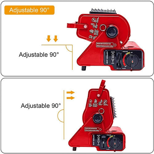 Portable Camping Gas Heater Outdoor Heating Stove Gas Baking Hunting Warmer AU RED