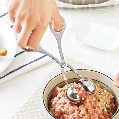 L Meatball Maker Spoon Kitchen Stick Utensil Baller Meat Stainless Steel AU