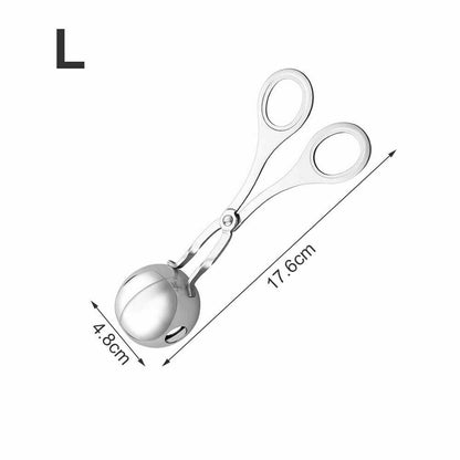 L Meatball Maker Spoon Kitchen Stick Utensil Baller Meat Stainless Steel AU