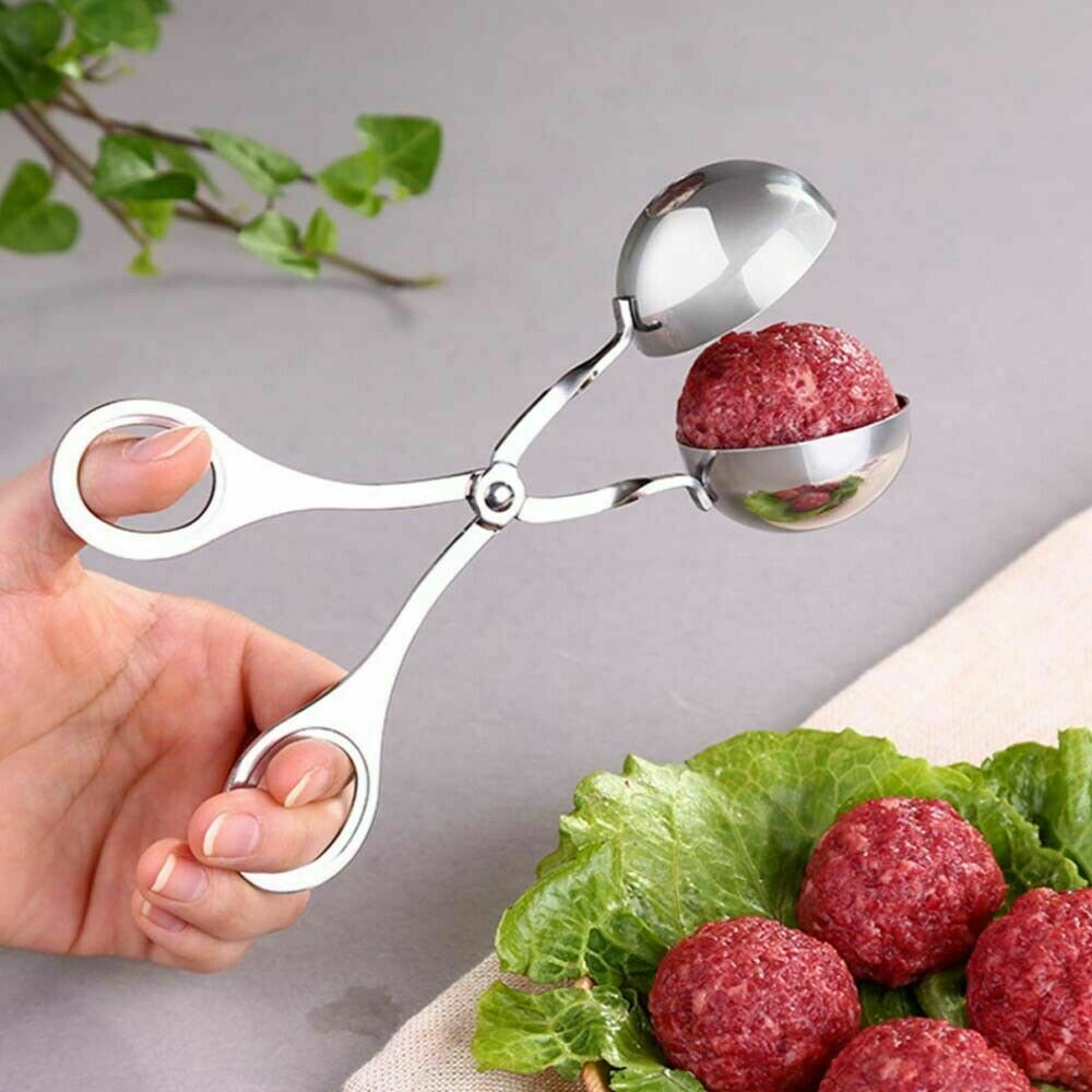 L Meatball Maker Spoon Kitchen Stick Utensil Baller Meat Stainless Steel AU