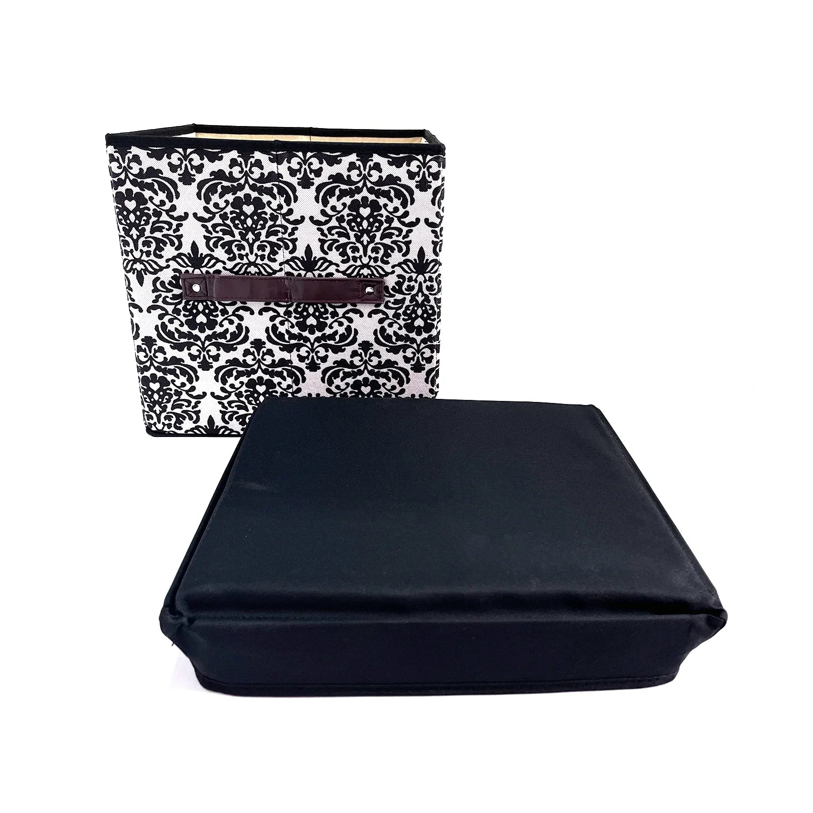 Folding Ottoman Storage Stool Cube Footstool Stool Blanket Box With Cover AU - Mekamart Australia