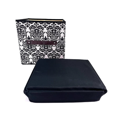 Folding Ottoman Storage Stool Cube Footstool Stool Blanket Box With Cover AU - Mekamart Australia