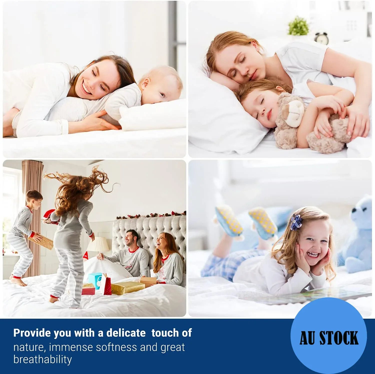 100% Terry Cotton Fitted Mattress Protector Waterproof Queen - Mekamart Australia