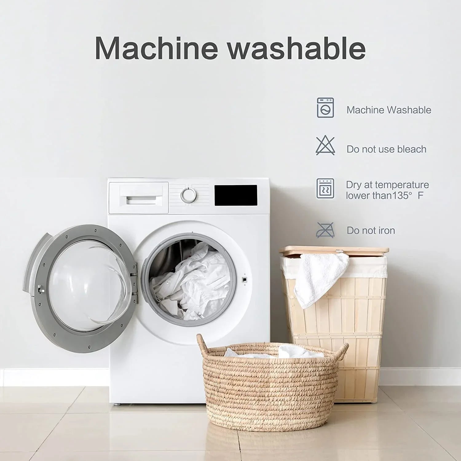 Luxury Mattress Topper Pillowtop Bedding Mat Pad Fitted Cover Underlay DOULBE - Mekamart Australia