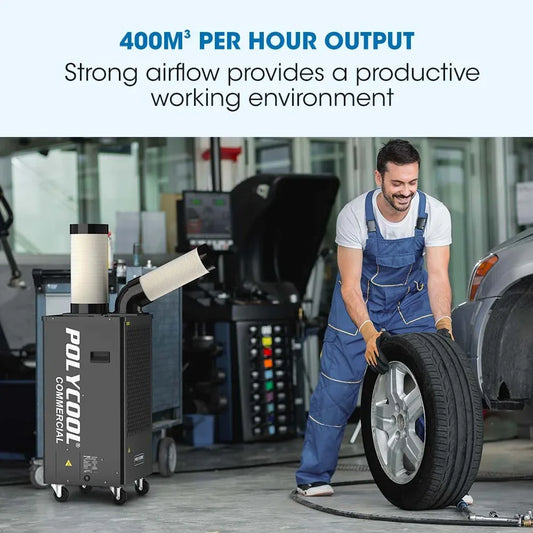 POLYCOOL 2.7kW Portable Industrial Spot Cooler - Mekamart Australia