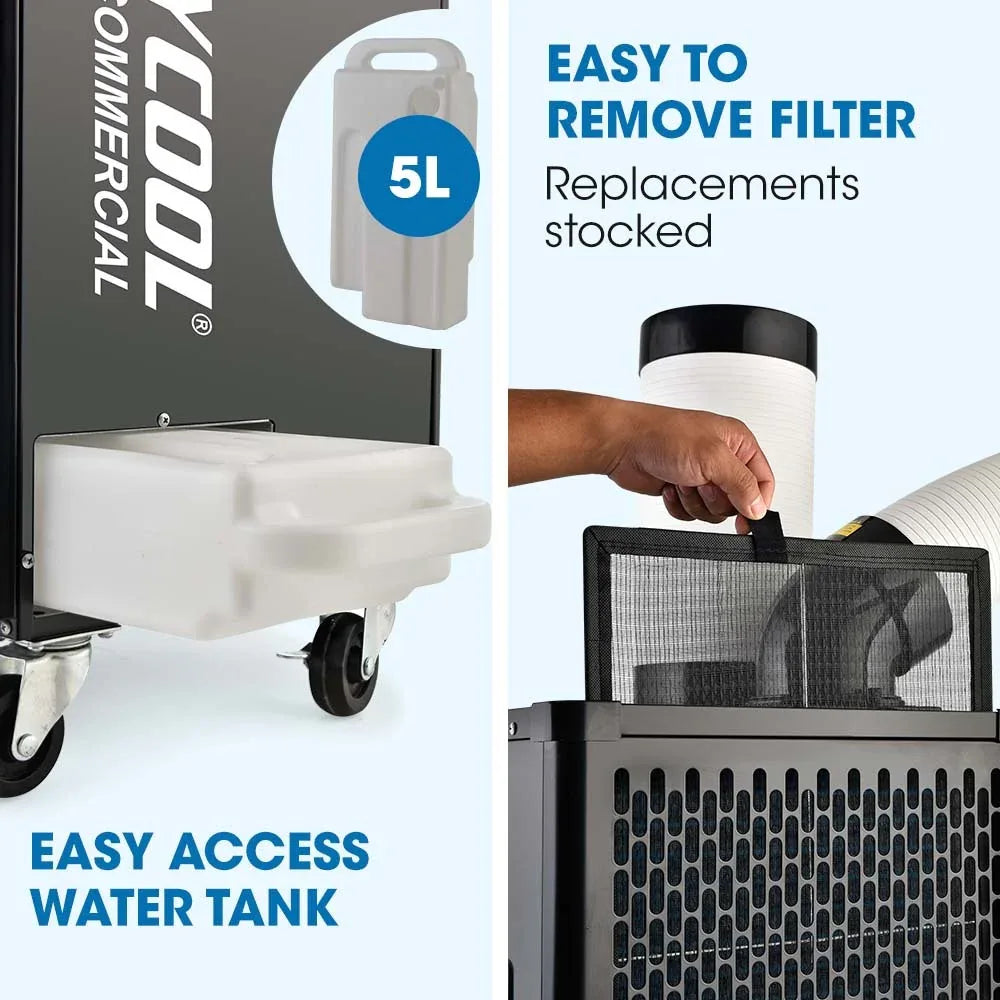 POLYCOOL 2.7kW Portable Industrial Spot Cooler - Mekamart Australia