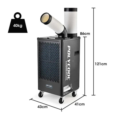 POLYCOOL 2.7kW Portable Industrial Spot Cooler - Mekamart Australia