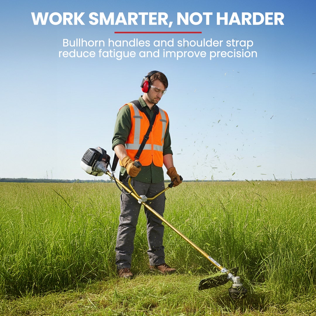 Baumr-AG 65CC Brushcutter Whipper Snipper Trimmer Brush Cutter Multi Pole Tool