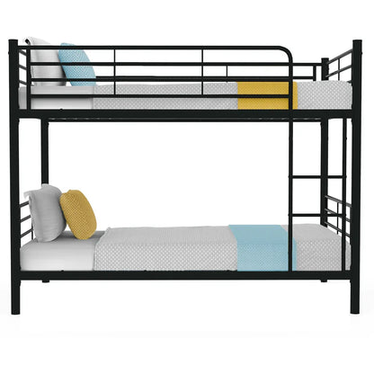 Kingston Slumber 2in1 King Single Metal Bunk Bed Frame, with Modular Design, Dark Matte Grey - Mekamart Australia