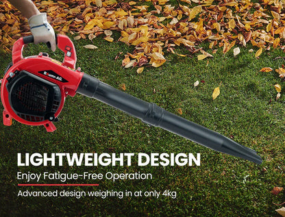 BAUMR-AG Cordless Leaf Blower Vacuum Petrol Hand Garden Lawn Held Vac 2-Stroke - Mekamart Australia