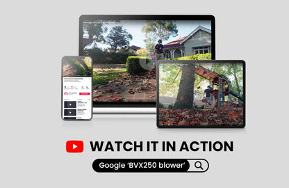 BAUMR-AG Cordless Leaf Blower Vacuum Petrol Hand Garden Lawn Held Vac 2-Stroke - Mekamart Australia