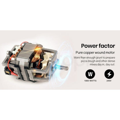 EUROCHEF 30L Spiral Dough Mixer Commercial Machine Bakery Bread Kneader Litre Small