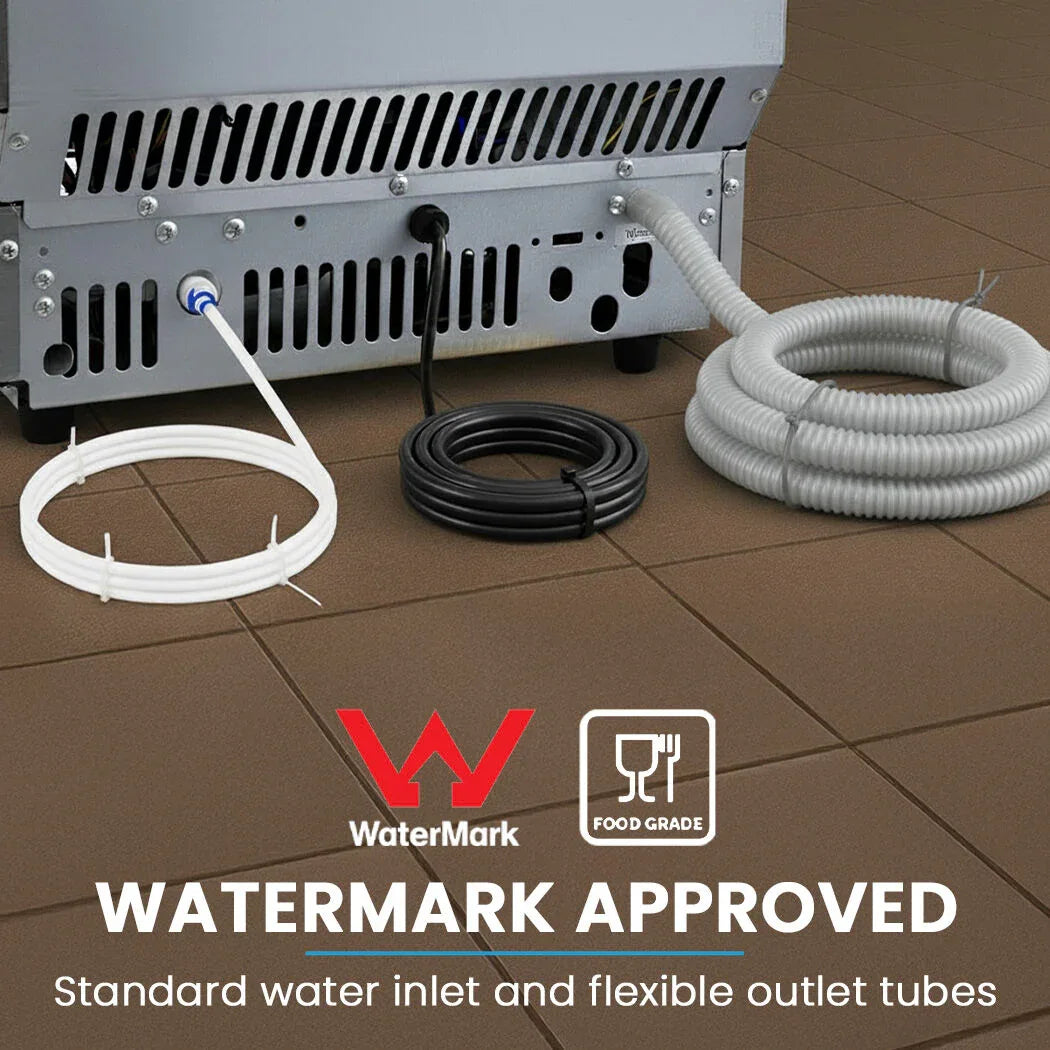 POLYCOOL Commercial Ice Maker Machine, up to 60kg/24hr, Timer & Self Cleaning Programs - Mekamart Australia