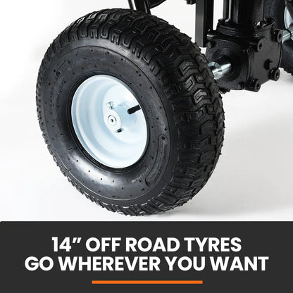 PlantCraft 160L Tow Behind Broadcast Seed and Fertiliser Spreader, 158kg Load, Heavy Duty - Mekamart Australia