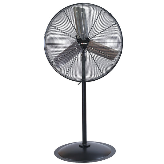 BAUMR-AG 30" 762mm 300W Industrial Pedestal Fan, Large, Commercial, Heavy-duty, 3 Speed, EESS Certified