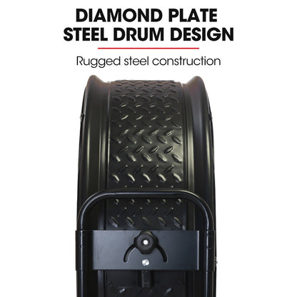 BAUMR-AG 42" 1067mm 660W Industrial Mobile Floor Drum Fan, Belt Drive, Tilting, Large, Commercial,  Heavy-duty Frame, EESS Certified