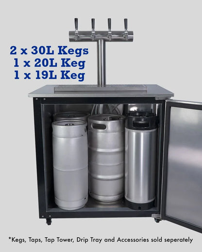 Keg King - KegMaster Solstice - 6 Keg 12volt DC Kegerator - Mekamart Australia