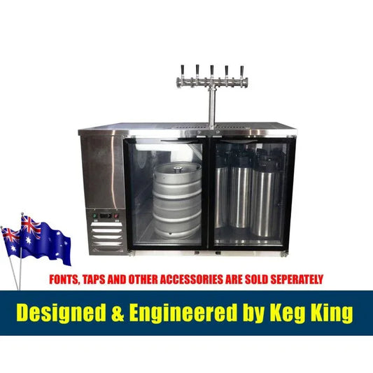 Kegerator - KegMaster Super Deluxe - Two Door Small - Mekamart Australia