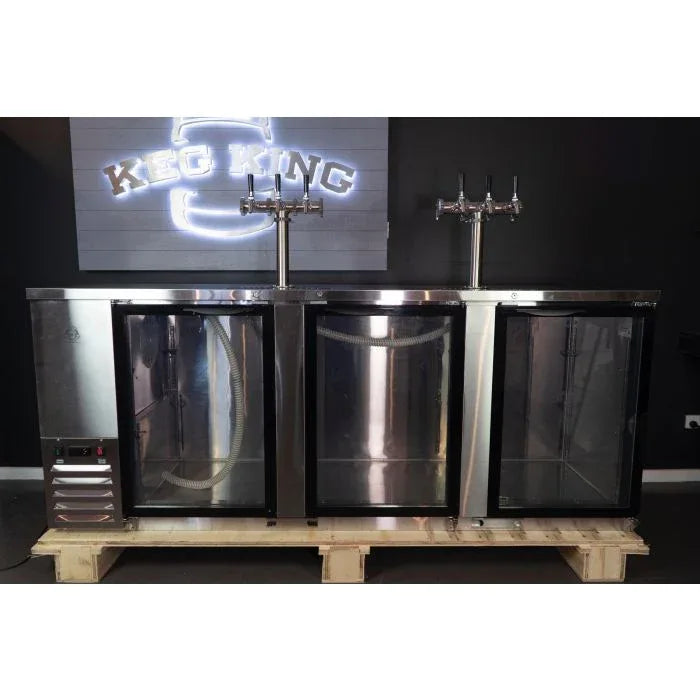 Kegerator - KegMaster Super Deluxe - Three Door - Mekamart Australia