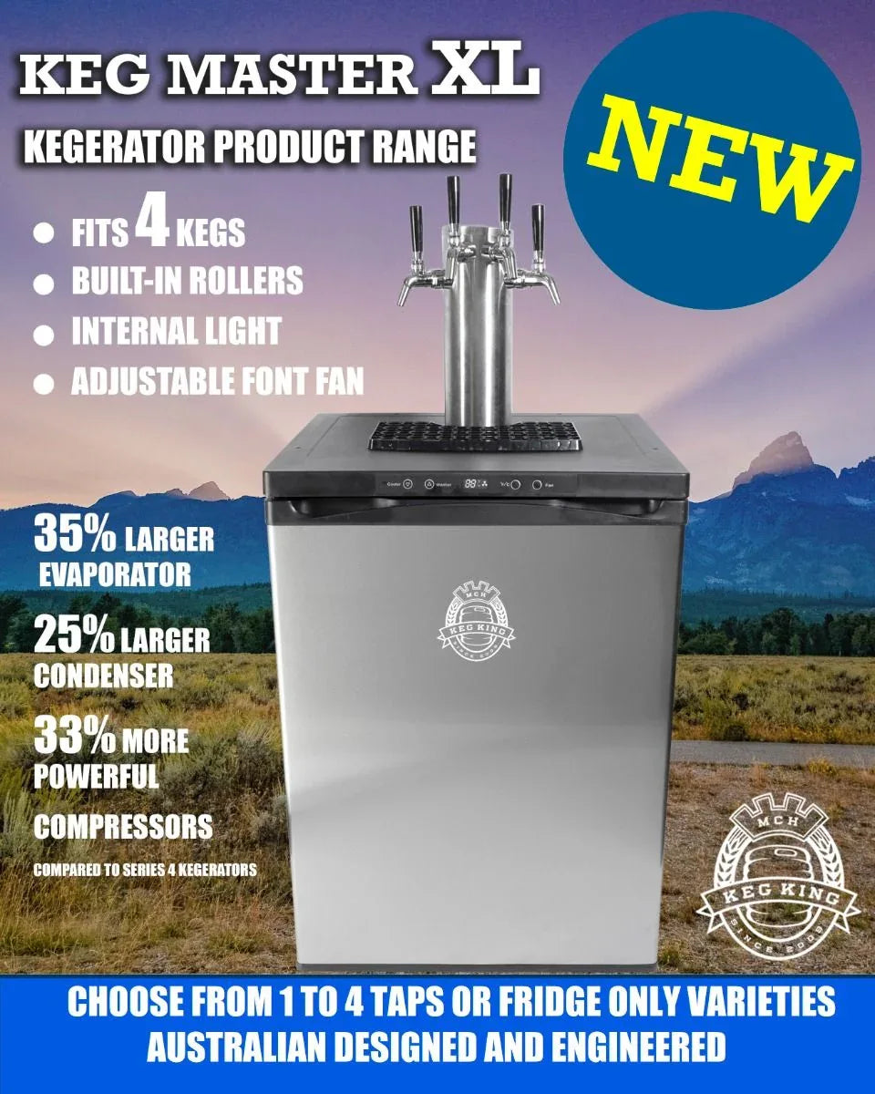 Keg King - Kegmaster Series XL Kegerator - Fastap Triple Tap - Mekamart Australia