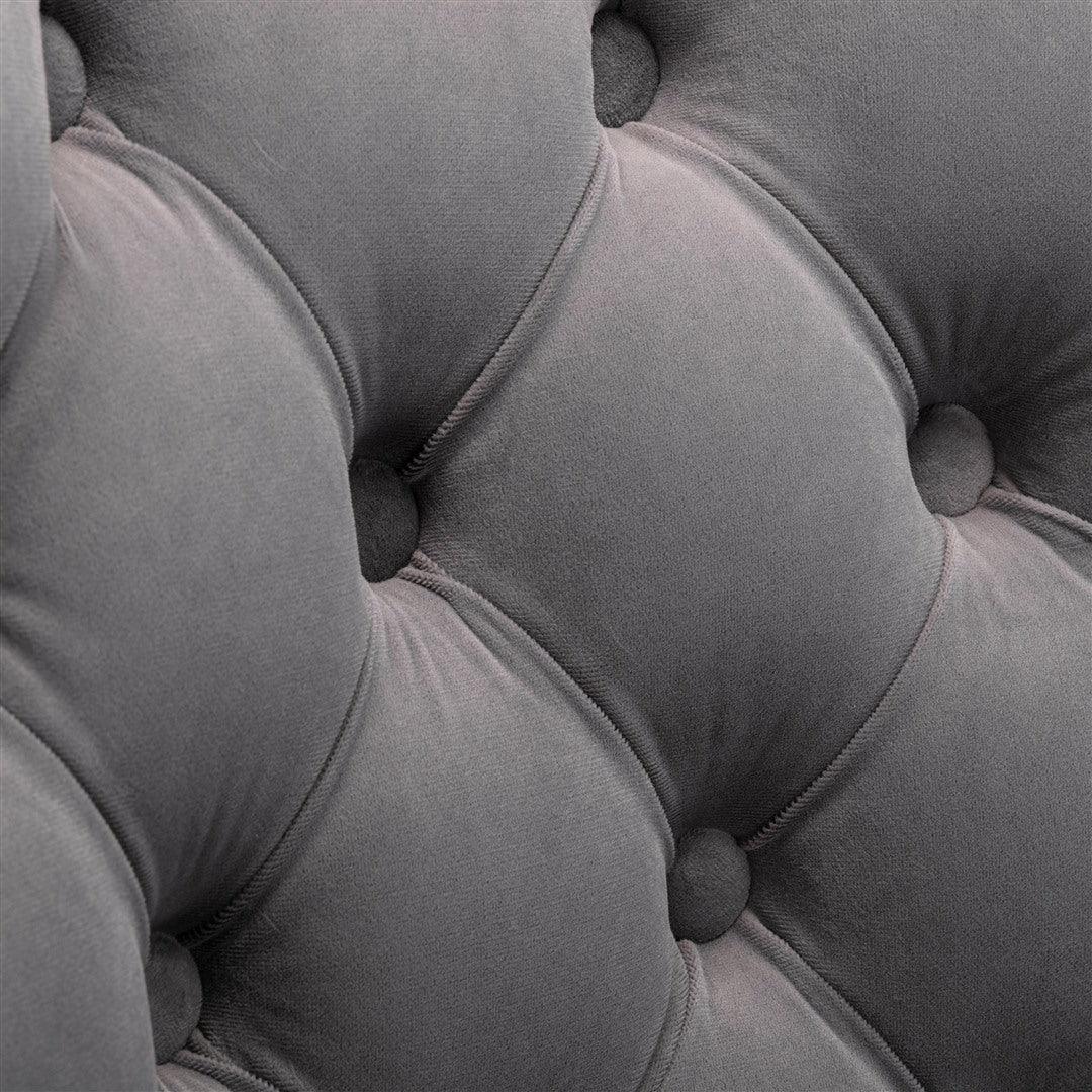 4x Height Adjustable Swivel Bar Stool Velvet Nailhead Barstool with Footrest - Mekamart Australia