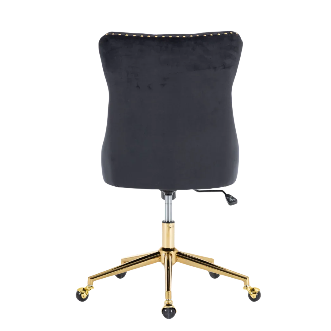 Velvet Home Office Chair- Black - Mekamart Australia