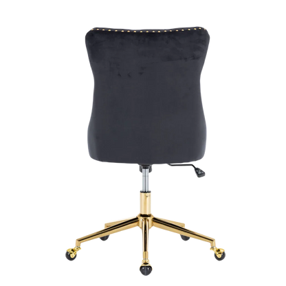 Velvet Home Office Chair- Black - Mekamart Australia