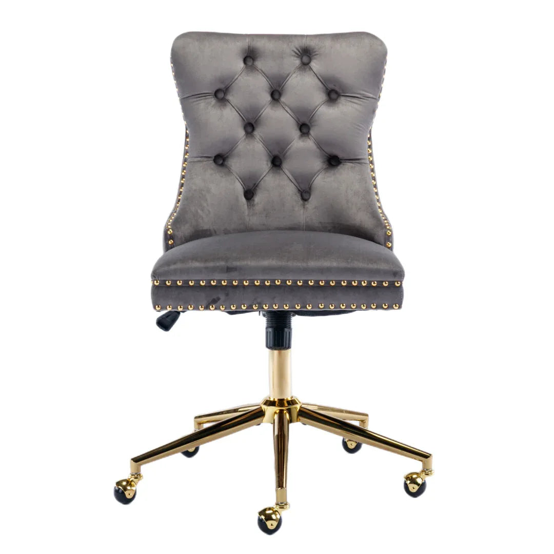 Velvet Home Office Chair- Grey - Mekamart Australia