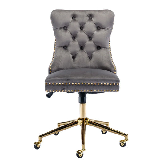Velvet Home Office Chair- Grey - Mekamart Australia