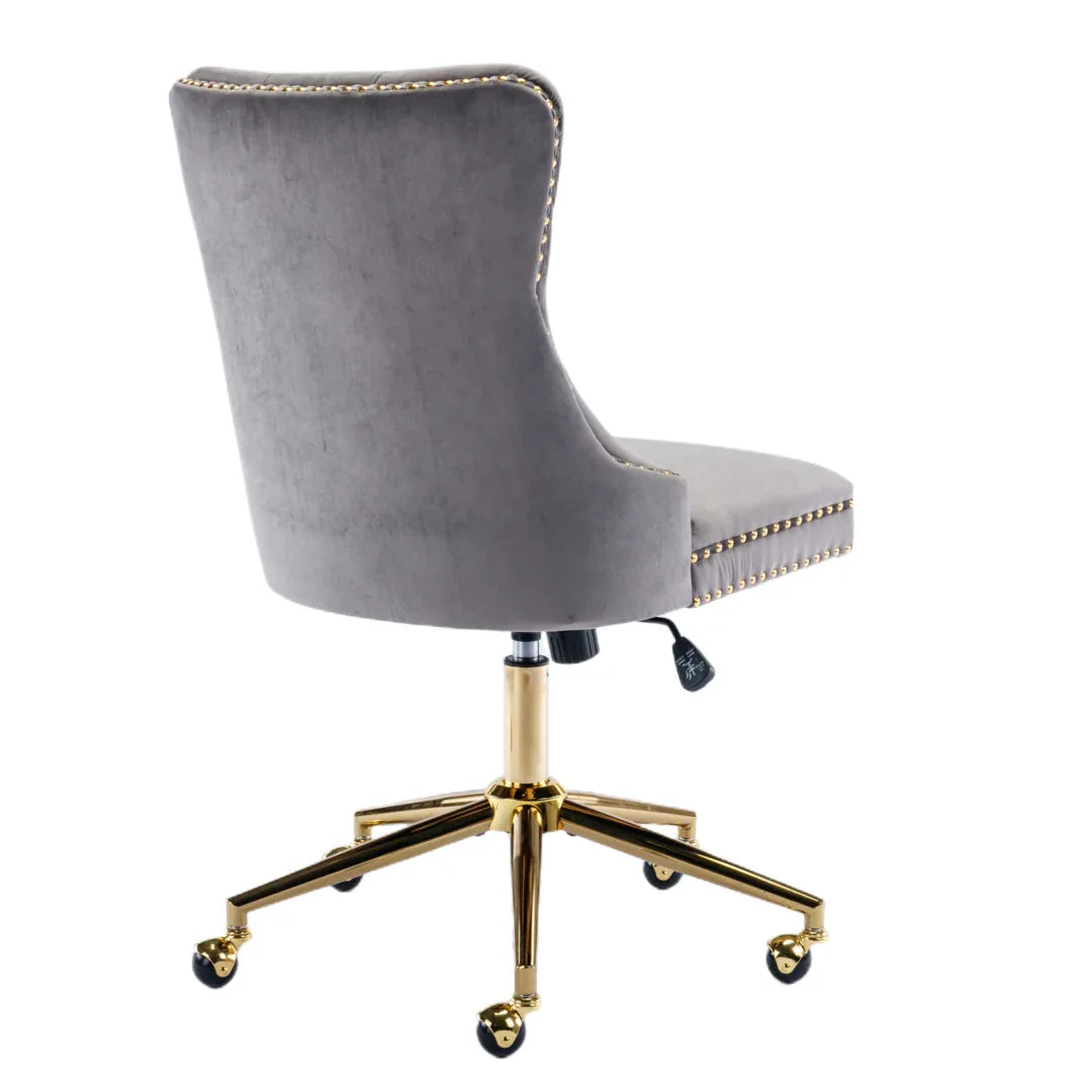 Velvet Home Office Chair- Grey - Mekamart Australia