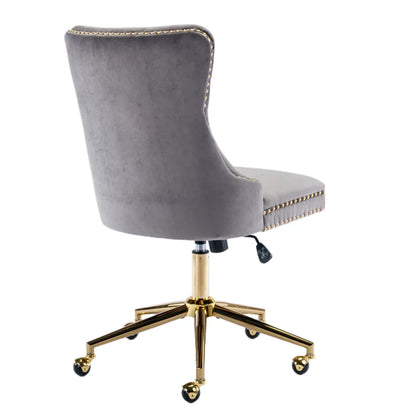 Velvet Home Office Chair- Grey - Mekamart Australia