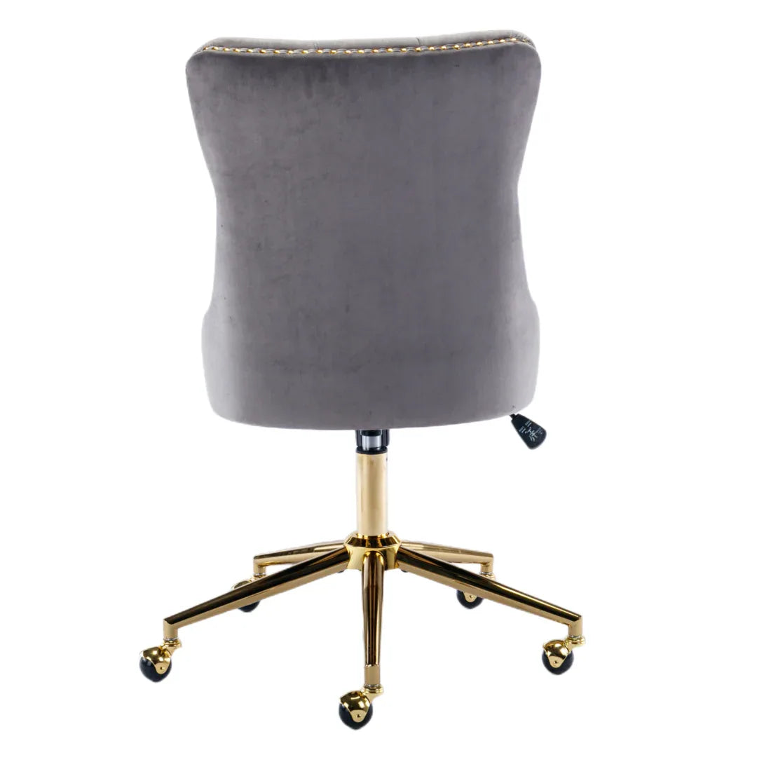 Velvet Home Office Chair- Grey - Mekamart Australia