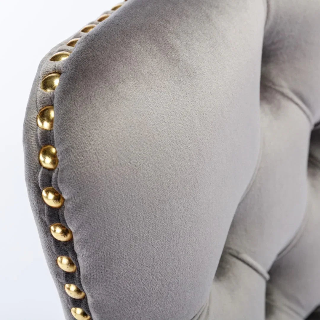 Velvet Home Office Chair- Grey - Mekamart Australia